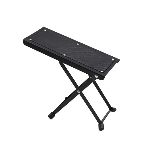 Foldable Guitar Footrest with Non-Slip Surface 4 Adjustable Height Positions Stable Foot Stand for Classical Guitar