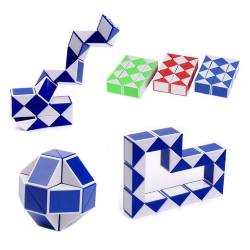 Foldbart slangepuslespil