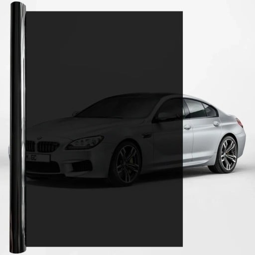 Fólia para tonalização de janelas de automóvel 15 % 50 x 300 cm Fólia de tonalização para vidros de automóveis Proteção contra o sol Fólia UV