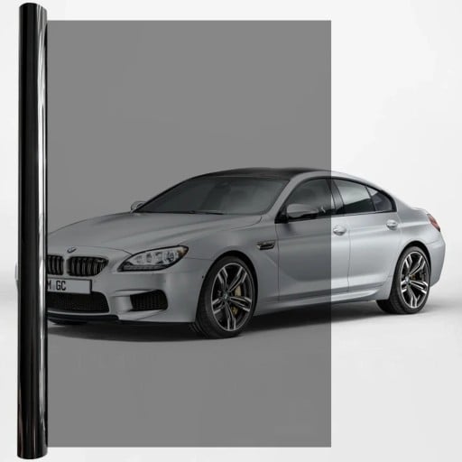 Fólia para tonalização de janelas de automóvel 50 % 50 x 300 cm Fólia de tonalização para vidros de automóveis Proteção contra o sol Fólia