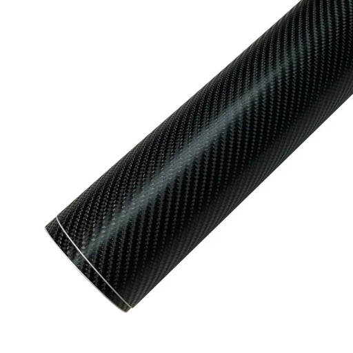 Fólie de carbono preta 4D 10cmx150cm Fólie autocolante em PVC para automóvel e interior