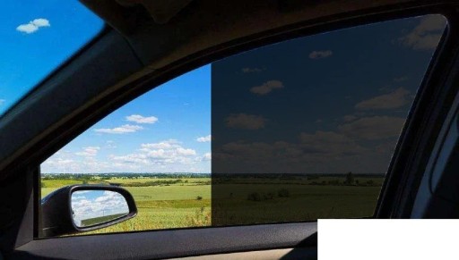 Folie de nuanțare pentru geamuri auto 50 x 300 cm Transmitere 20 % Folie autoadezivă pentru feronerie auto Protecție împotriva soarelui Radiații UV