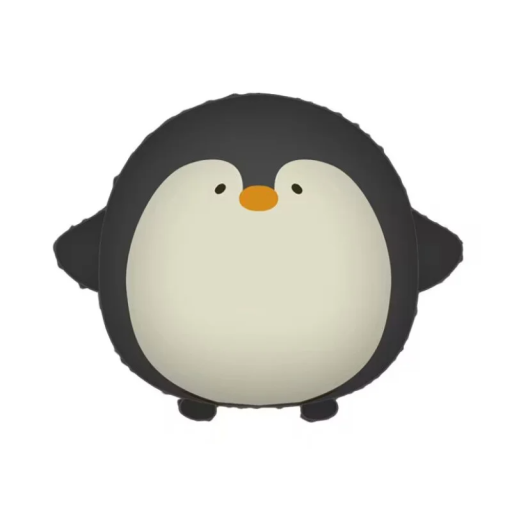 Folienballon in Form eines Pinguins 54 x 48 cm Partydekoration Aufblasen mit Helium oder Luft Selbstschließendes Ventil Kinderfeier Wintermotiv