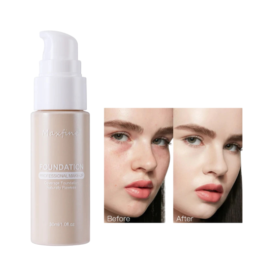 Fondotinta liquido 40 ml Correttore professionale a copertura totale Fondotinta resistente all'acqua a lunga durata Effetto idratante Aspetto naturale senza striature