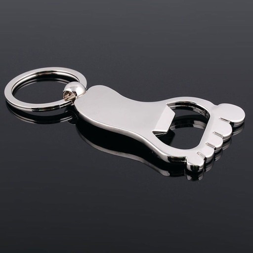 Foot-shaped Keyring Bottle Opener