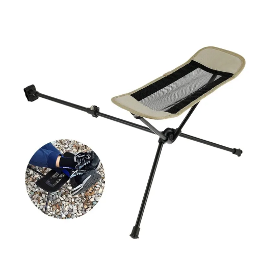 Footrest for Camping Chair 37.5 x 15 cm Folding Footrest 55 x 12 cm Adjustable 40–70 cm Height 32 cm Weight 400 g