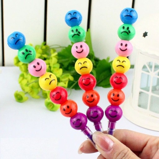 Forbindelsesmarkører med smiley-ansigt 7 stk.