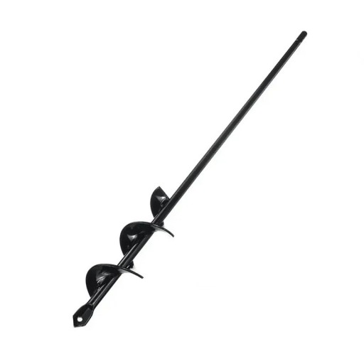 Foret hélicoïdal pour le sol 4x45 cm Acier au carbone Foret de sol pour poteaux Outil électrique pour la plantation de plantes Ensemble de forage dans le sol