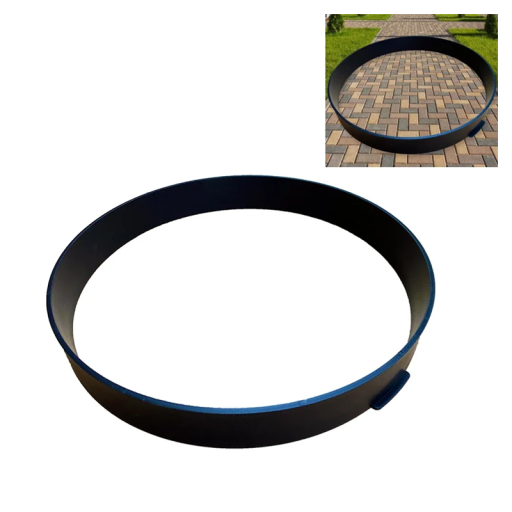 Forma de pavimento reutilizável redonda 35 x 35 cm Forma de plástico para lajes de betão Ladrilhos de jardim DIY