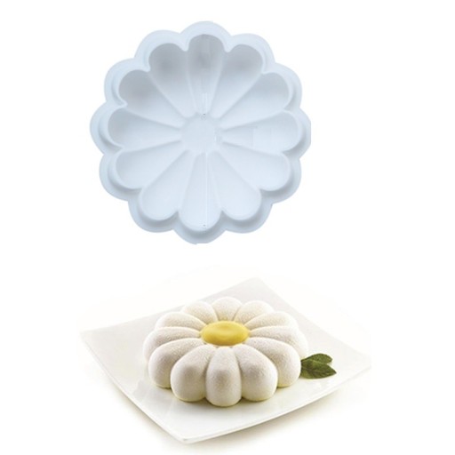 Forma de silicone com flor