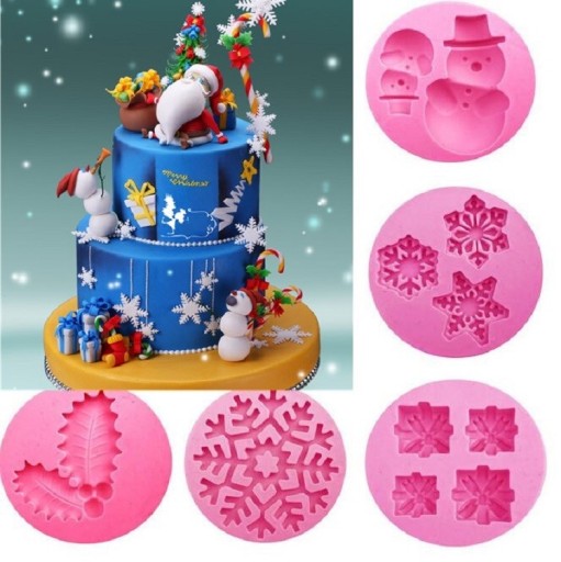 Forma de silicone com motivo natalício
