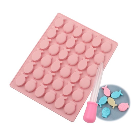 Forma de silicone em forma de peixinho