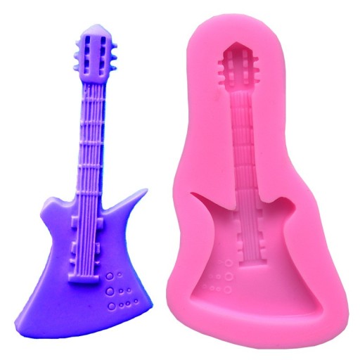Forma de silicone guitarra elétrica