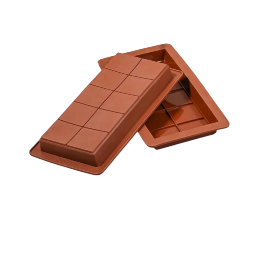 Forma de silicone para chocolate em tablete Produção Caseira Cozedura Doces Reutilizável Antiaderrapante Resistente a temperaturas 24 × 2,5 cm
