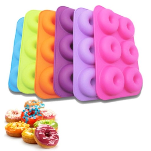 Forma de silicone para donuts