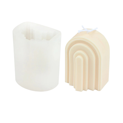 Forma de silicone para fabrico de velas 10,5 x 8,5 cm