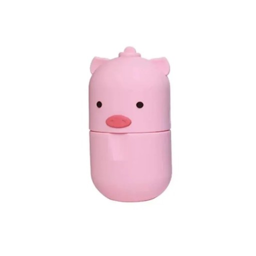 Forma de silicone para gelo em forma de porquinho para massagem facial Roller de gelo para os olhos e pele Rolo de massagem gelado com tema de porquinho para acalmar a pele Massagem facial gelada contra olheiras 11,3 x 6,2 cm