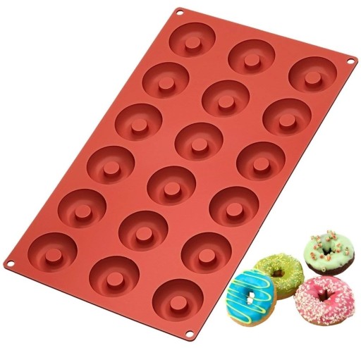 Forma de silicone para mini donuts