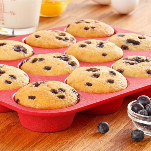 Forma de silicone para muffins