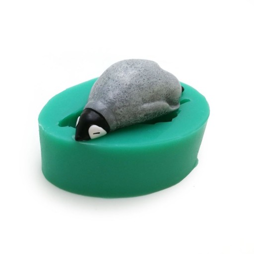 Forma de silicone pinguim
