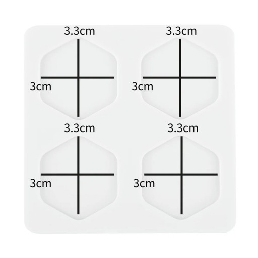 Forma in silicone per sigilli 3 x 3,5 cm Forma 8 x 8 cm Per colare sigilli di cera in forma per annunci e buste