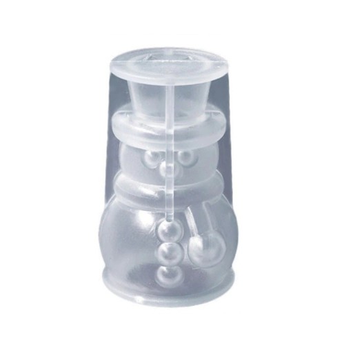 Forma per candela pupazzo di neve 9 x 5 cm
