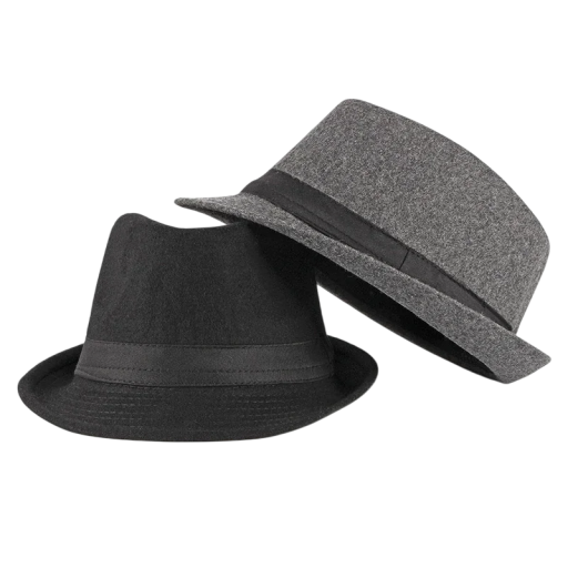 Formell hatt för män Elegant tillbehör för en högtidsdräkt Klassisk form Snygg fashionabel hatt för bröllop, baler och fester