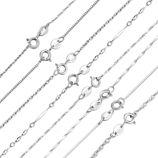 Försilvrat halsband för kvinnor
