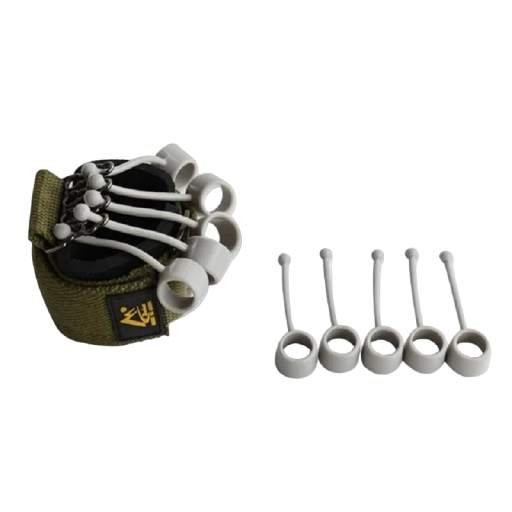 Fortalecedor de dedos de silicona gris Fitness Fortalecedor de dedos Herramienta de fortalecimiento de dedos Fuerza 20 lb