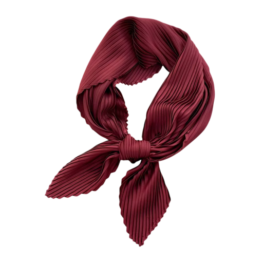Foulard carré fin pour femmes 70 cm Petit foulard plissé pour la tête et le cou Pour les cheveux au poignet et au sac Élégant accessoire de mode rétro
