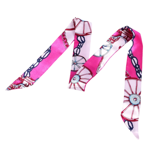 Foulard da donna di design 4 × 100 cm Piccolo lungo sottile accessorio moda multifunzionale Foulard per capelli Cerchietto per capelli Decorazione