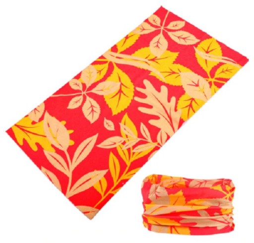 Foulard da uomo con stampa di foglie J3374