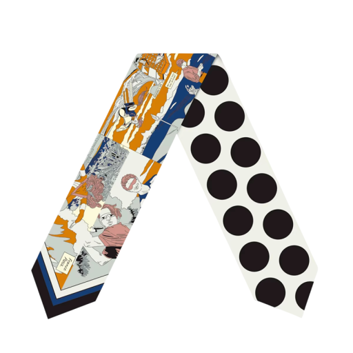 Foulard étroit pour femme 88 x 11 cm Foulard léger pour les cheveux et le cou Bandeau pour femmes Accessoire stylé pour sac Utilisation toute l'année