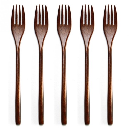 Fourchettes en bois 5 pcs