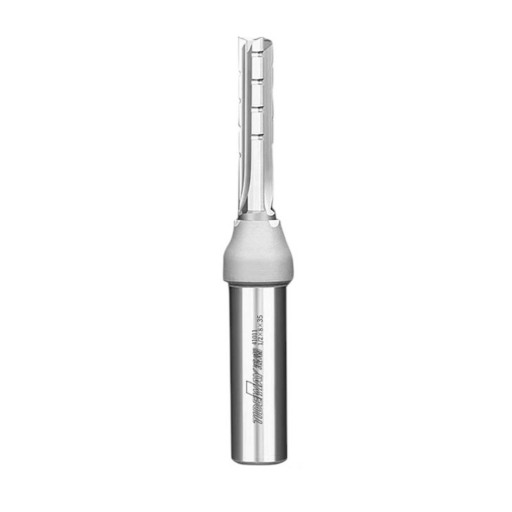 Fraise à rainures profondes 8 x 35 mm Droite à trois dents TCT Queue 12,7 mm 1/2 pouce Carbure CNC et défonceuse Argentée Bois et panneaux