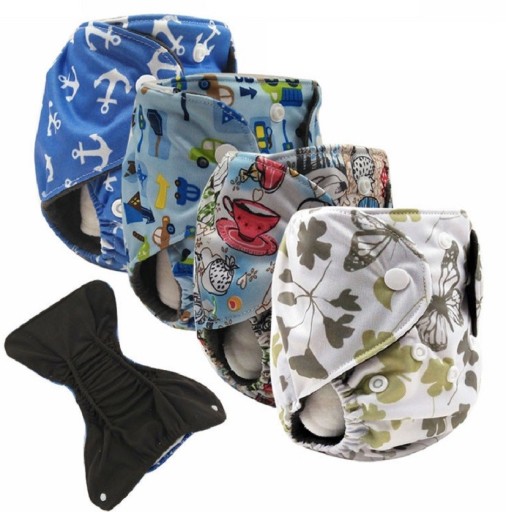 Fraldas de calça com fechos de pressão