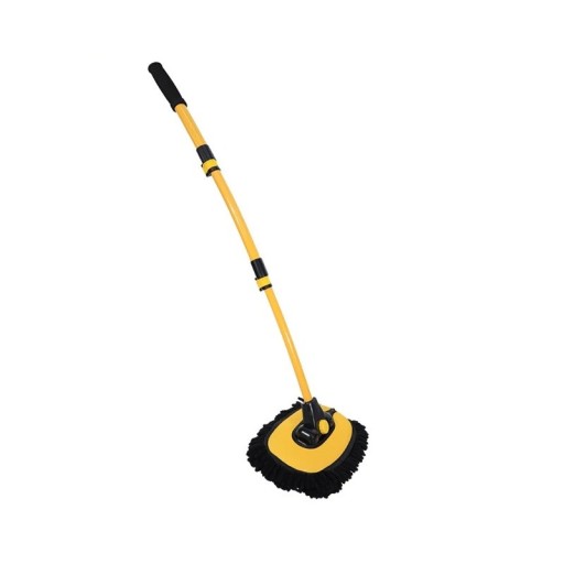 Fregona telescópica para lavado de autos, de aleación de aluminio y chenilla, con mango ajustable, para limpieza sin marcas, para carrocería, vidrio y accesorios de coche, cuidado profesional.