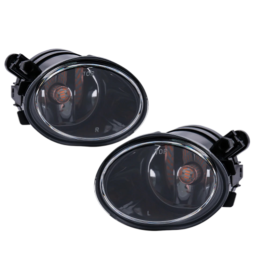 Front Fog Lights for BMW E39 M5 2001-2003 and E46 M3 2002-2006 Yellow LED Bulbs 12V Black Design Direct Replacement Lifespan 50,000 h