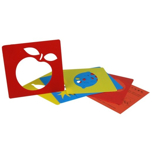 Frugttegningsstencils 6 stk.