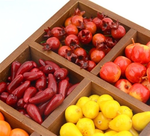 Fruits et légumes artificiels 60 pièces