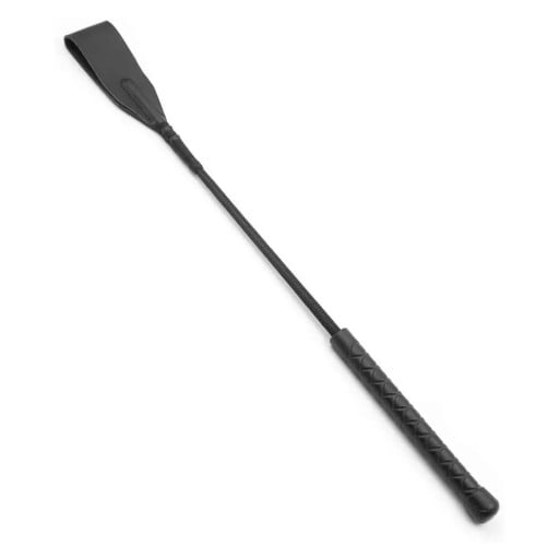 Frustino da equitazione 45,5 cm in PU pelle Frustino da allenamento portatile con impugnatura di 15,5 cm per addestramento cavalli esibizioni su palco