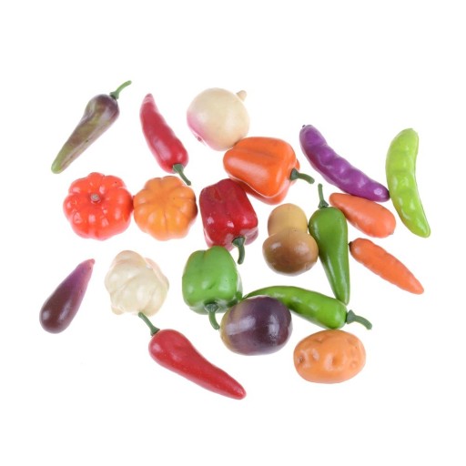 Frutta e verdura per bambola 10 pz