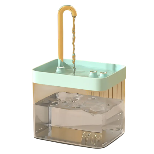 Fuente para gatos ultra silenciosa de 1,5 l con dispensador de agua inteligente USB, filtro recirculante, 3 modos de flujo y prevención de quemaduras. Agua pura.