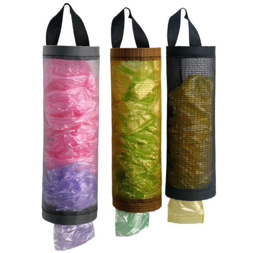 Függő műanyag zacskó táska akasztóval Műanyag zacskó táska Rendező táskákhoz 37,5 x 11,5 cm