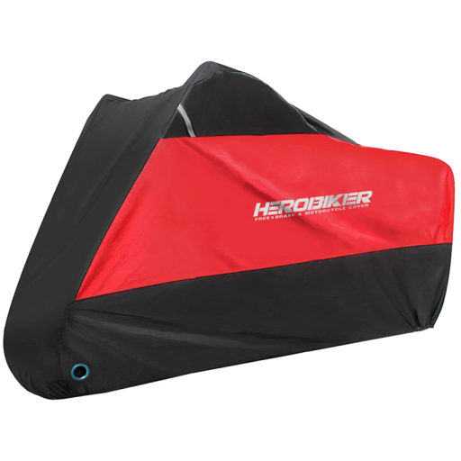 Funda de poliéster impermeable para moto 210-220 cm Lona protectora para moto de exterior Contra lluvia, polvo, nieve, radiación UV