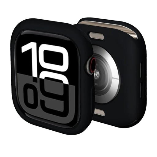 Funda de silicona flexible para Apple Watch 46 mm Series 10 11 Funda protectora suave a prueba de golpes iWatch Parachoques