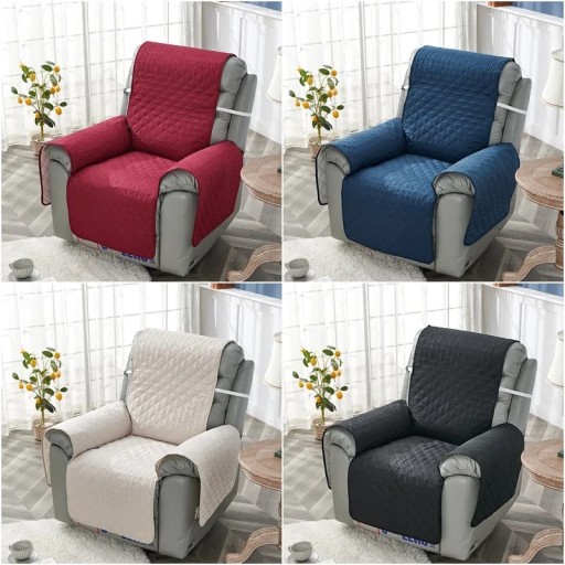 Funda de silla antideslizante colorida de 55 x 200 cm, funda protectora con correas, cojín acolchado para el hogar