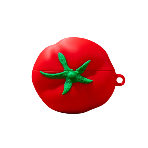 Funda protectora de silicona de tomate maduro para AirPods 3 con diseño de tomate dibujado en 3D funda de silicona adorable para auriculares