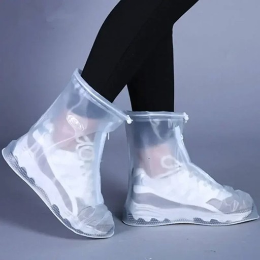 Fundas de silicona impermeables para zapatos con suela antideslizante y construcción sin costuras para uso repetido.
