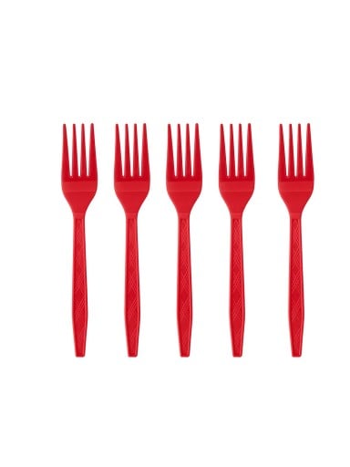 Furculițe de plastic de unică folosință pentru petreceri, tacâmuri de masă pentru aniversări, catering, deserturi, fructe, tacâmuri